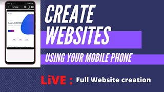 how to create websites using Mobile Phone | build websites using Android phone 2021 screenshot 4