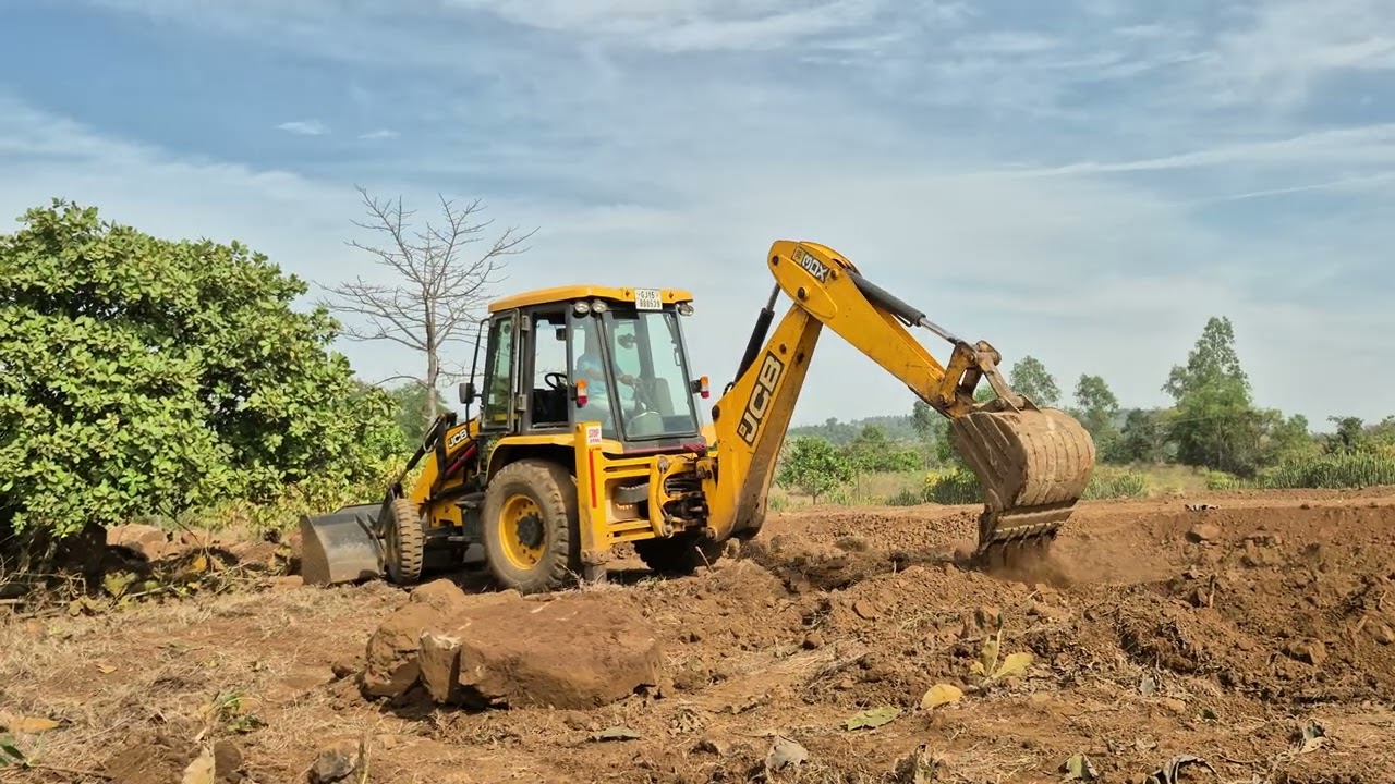 The site was leveled by a JCB.