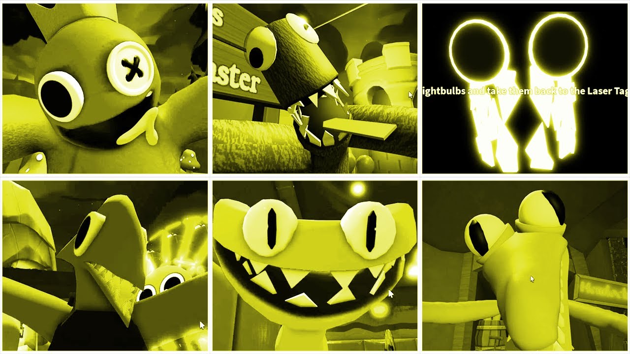 Gametoons Yellow (rainbow friends) jumpscare on Make a GIF