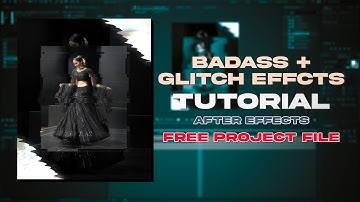 Badass Transition / GLITCH Effect Tutorial In After Effects 🔥😍 - Free Project File - Make UNIC