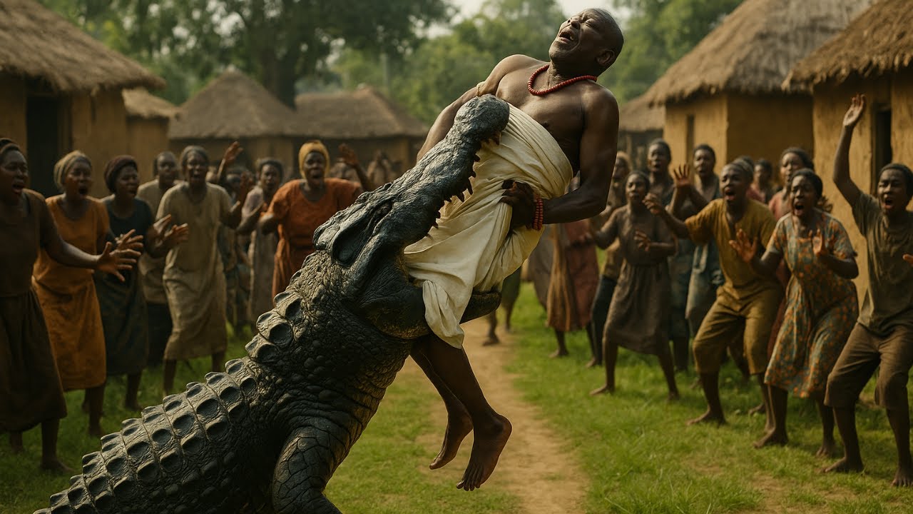 A WEALTHY TRADER MURDERS HIS TENANT OUT OF GREEDY AND WAS SWALLOWED BY CROCODILE AND THIS HAPPEN.