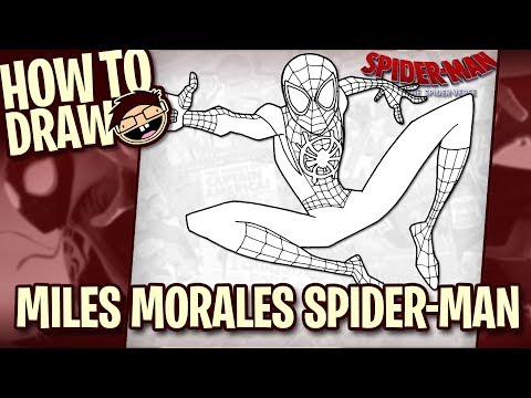 How to Draw MILES MORALES SPIDER-MAN (Into the Spider-Verse) | Narrated Easy Step-by-Step Tutorial