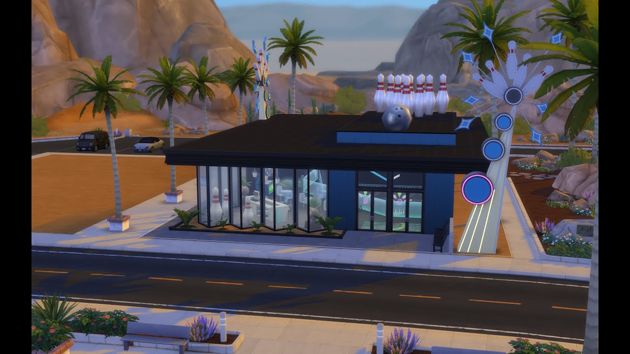 Building a Bowling Alley in The Sims 4 - Speed Build