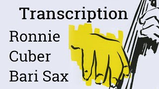 Ronnie Cuber  Nostalgia in Times Square | Baritone Saxophone Transcription