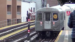 MTA Subways - Westinghouse R68 #2914 on the (N) at 30th Avenue (2016 Video)