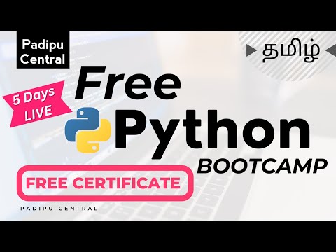 Free Python Programming Bootcamp with Free Certificate by LetsUpgrade | Tamil