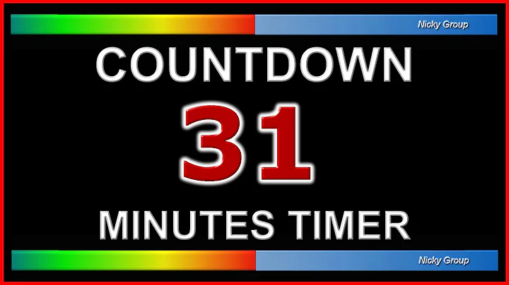 ⏰ 31 Minutes Timer - Countdown Full HD 1080p - Background Relaxing Music