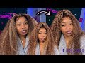 HOW TO : MELTED CURLY HALF UP HALF DOWN FRONTAL INSTALL FT URGIRL HAIR