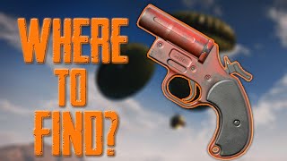 WHERE TO FIND FLARE GUN ? BEST PLACES TO GET FLARE GUN, PUBG MOBILE