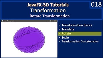 Transformation | Rotate Shapes | JavaFx 3D Tutorials #18