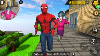 SPIDER-MAN Enter In Miss T House - Scary Teacher 3d New Prank | Funny Android game