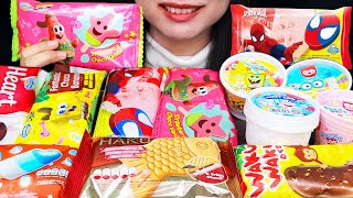 ASMR ES KRIM KARAKTER 😻 PATRICK SPONGEBOB, SPIDERMAN, DORAEMON, MINIONS, WAKU WAKU, HAKU MONAKA