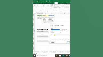 Indirect Drop Down List  - Data Validation