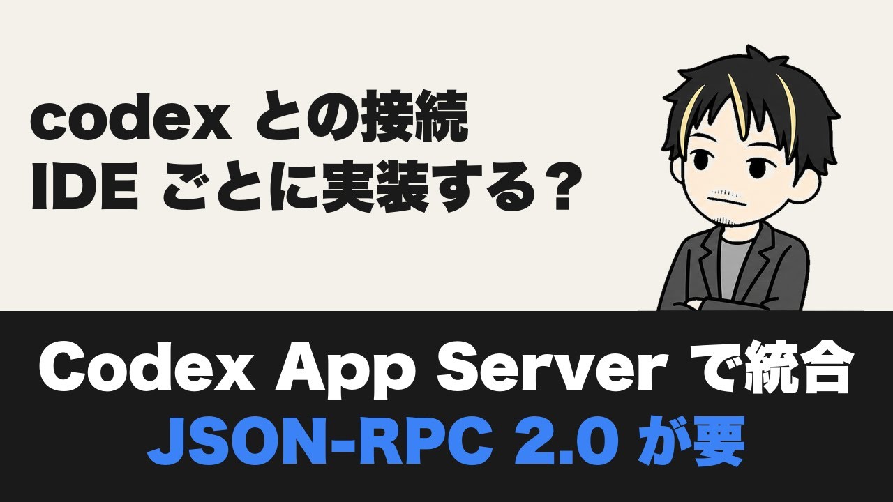 Codex Rpc Codex App Server入門 / JSON-RPC 2.0でIDEもCIも統合するエージェント基盤 - YouTube
