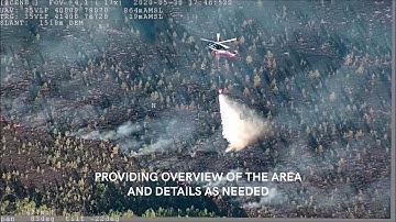 Eos C VTOL UAV wildfire surveillance to Rescue Board