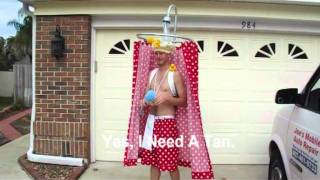 Karate Kid "Shower Curtain Costume" Halloween 2011 Contest - YouTube