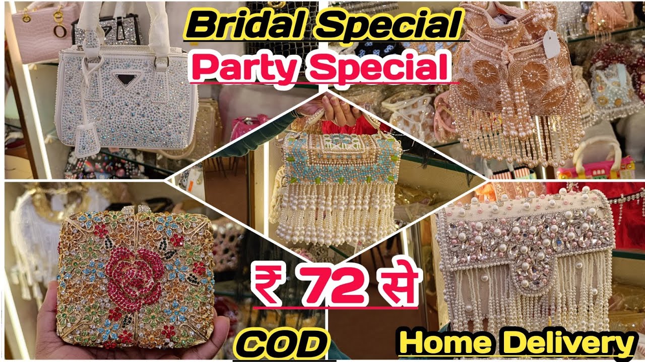 Bridal clutches manufacturer | wedding bags wholesale Delhi | ladies purse wholesale market in Delhi