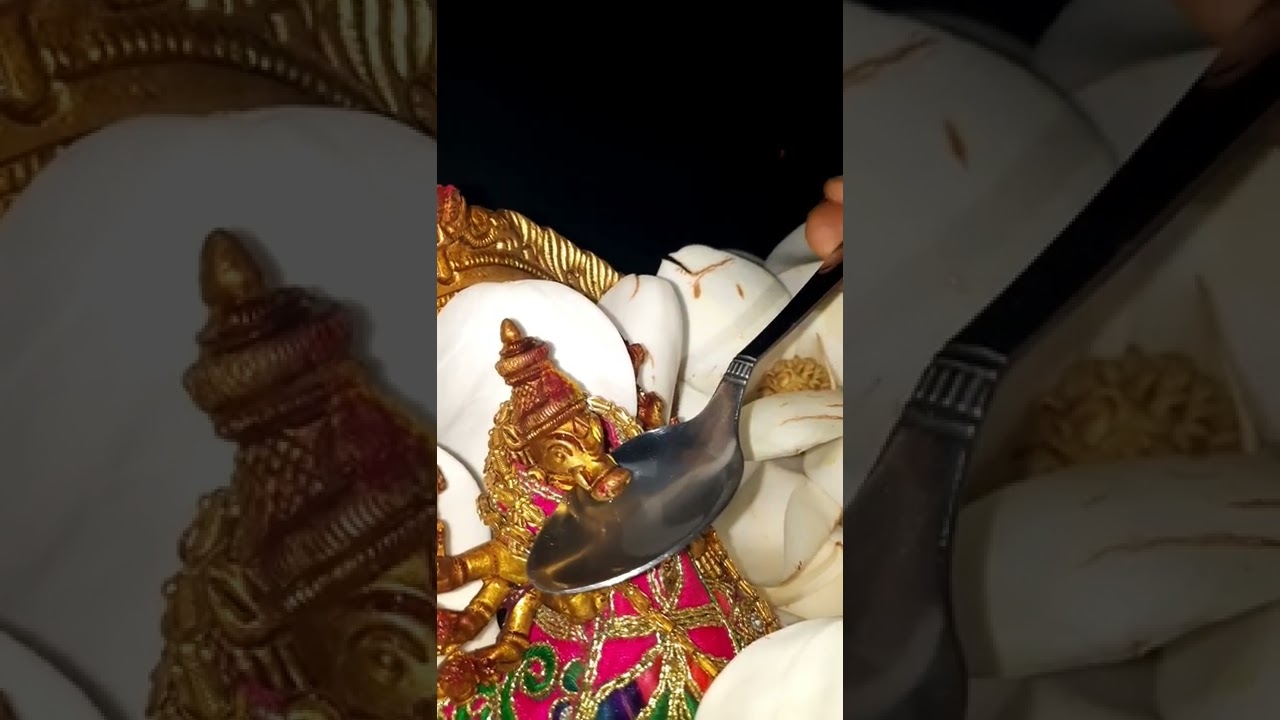 varahi amma drinking coconut 🥥 💦 water