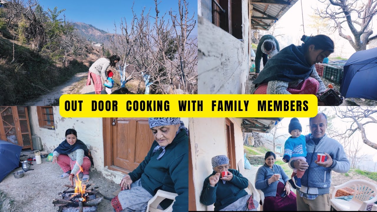 Out Door Cooking With Family Members 