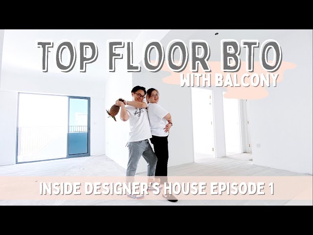 HOUSE TOUR: Singapore 4-room Top floor BTO with tiny balcony | BTO HDB Renovation | EP 1 | with sub class=