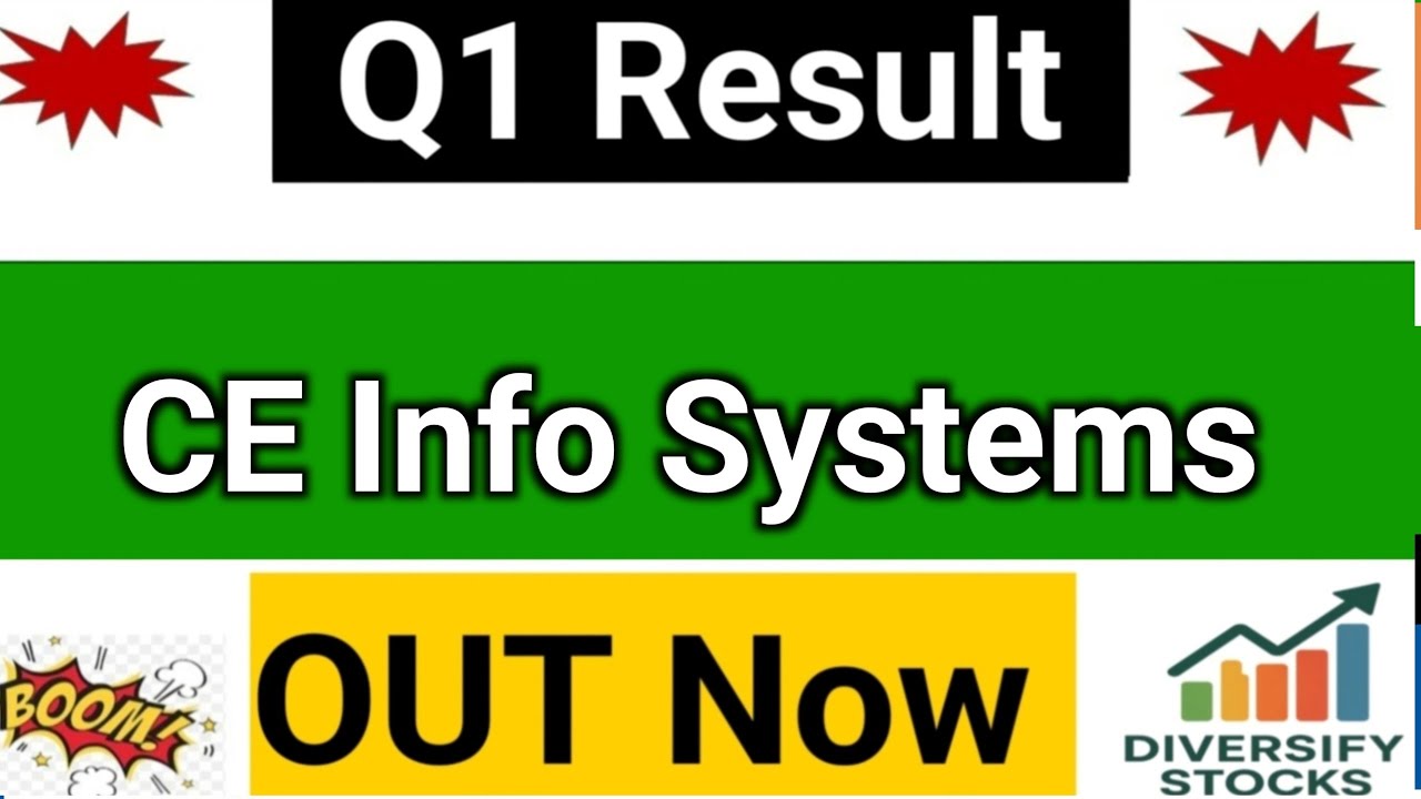 CE Info Systems q1 results 2026 | CE Info Systems share news today | CE Info Systems results today 