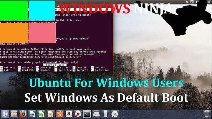 Ubuntu For Windows Users - Set Windows As Default Boot