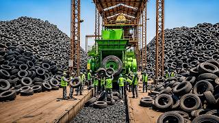 How do millions of old tires get a second life instead of ending up in landfills?