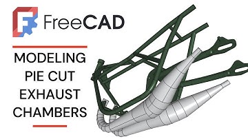 3D Modeling a 2 Stroke Pie cut Exhaust Chamber in FreeCAD   Full Tutorial