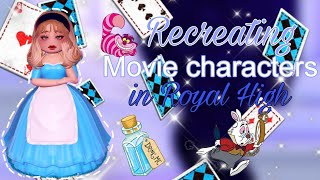 Recreating movie characters ☆|Royal High Roblox|☆