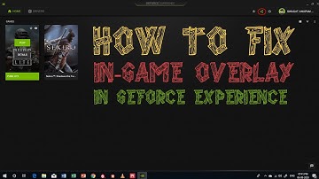 How to fix in-game overlay in Nvidia Geforce experience | Hindi Tutorial| 2020 #nvidia #gaming #gtx