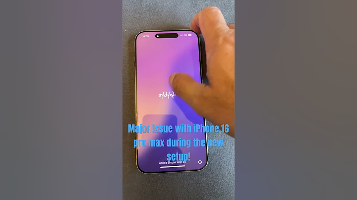 Brand new iPhone 16 pro max are NIGHTMARE for setup, screen literally stuck on Welcome page!