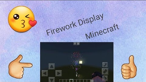 Firework Display Tutorial (MINECRAFT)