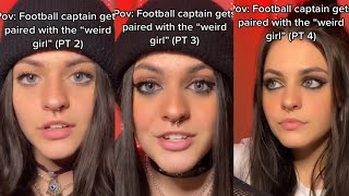 #pov football captain gets paired with the “weird girl” (ELONGATEDMUSK TIKTOK)