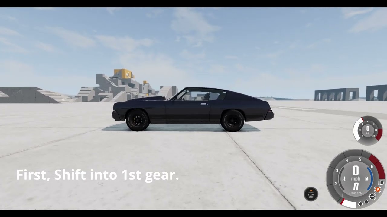 How to do a burnout in BeamNG Drive (easy)