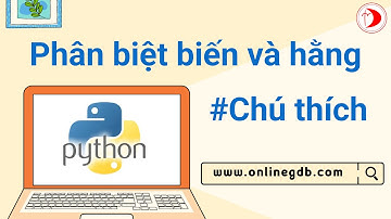 Phân biệt giữa hằng và biến - Cách viết chú thích trong Python [Tin học 11 - Bài 2]