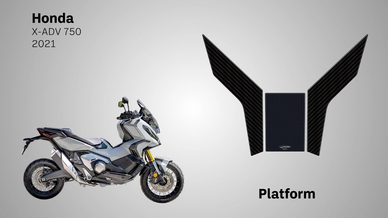 3D Heel Protection Stickers For Honda X-Adv 2017-2020 - Compatible Scooter Motorcycle Decals - Labelbike Italy