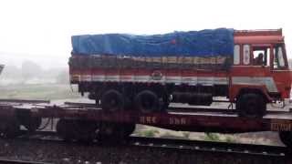 Trucks over train. Konkan railways ingenious idea to quicken last mile delivery of goods