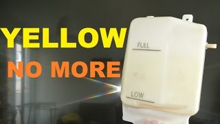 How to clean, restore, whiten your coolant overflow tank