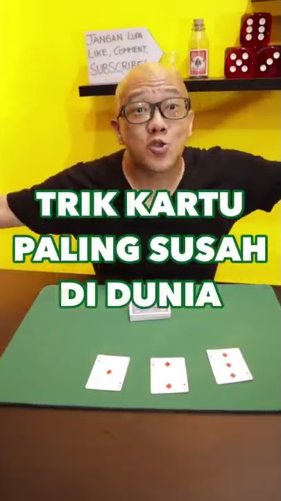 SULAP kartu TERSULIT di dunia, check ! #shorts