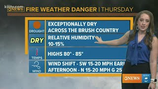 Thursday Forecast: Windy, warm, and dry conditions lead to high fire danger