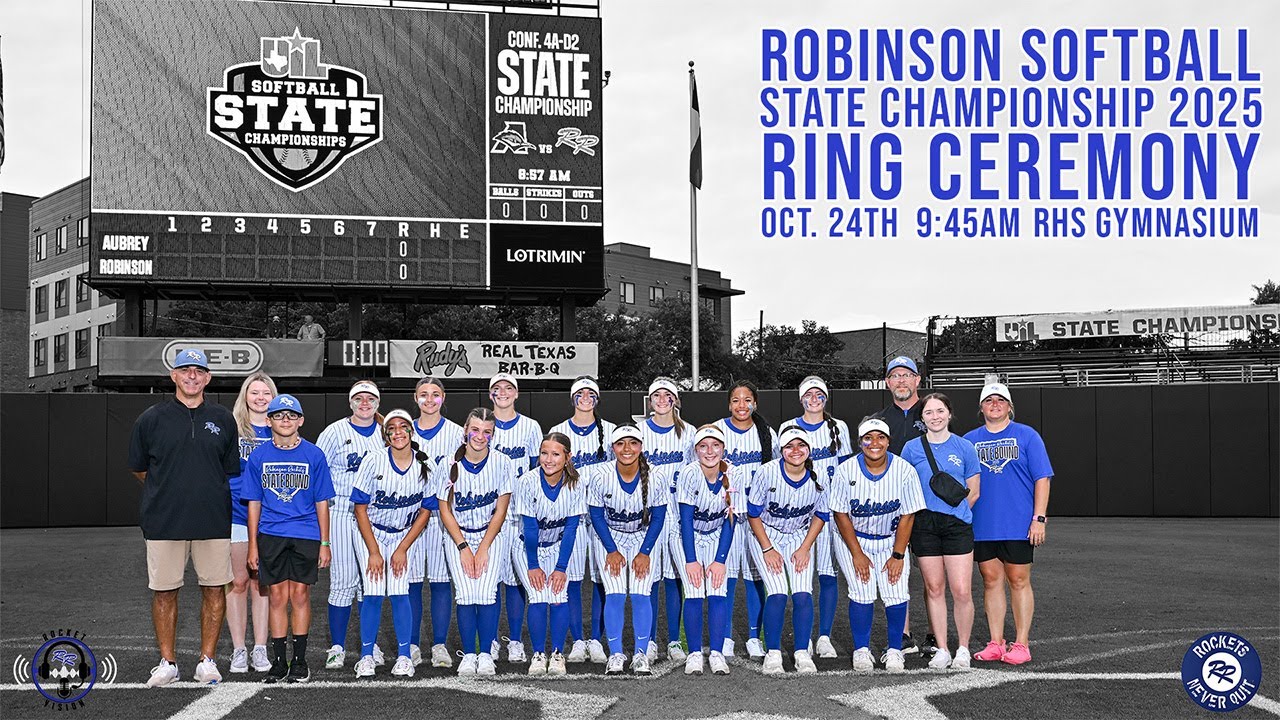 Robinson High School Softball State Ring Ceremony 2025