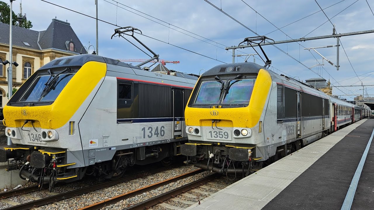 Traindriver's view Belgium: Leaving Marbehan in HLE13