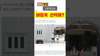 고등학교 선택방법은? #shorts #공감 #자사고 #외고 #중동고 #선덕고 #세화여고 #고교내신 #수능