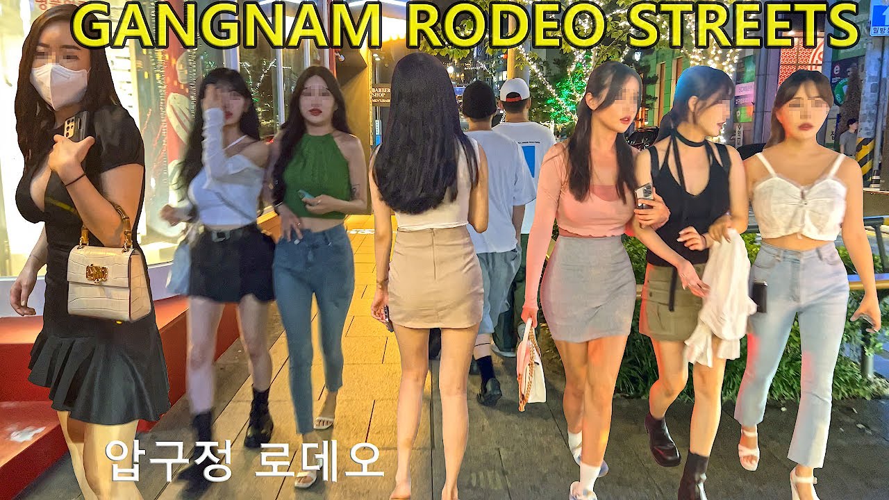 [4K 강남 로데오 거리 😎😎😎]- 너무나 멋진 선남 선녀들이 가득한 강남 로데오 거리를 함께 걸어주세요 😊😊😊GANGNAM/SEOUL/KOREA/JUST WALK