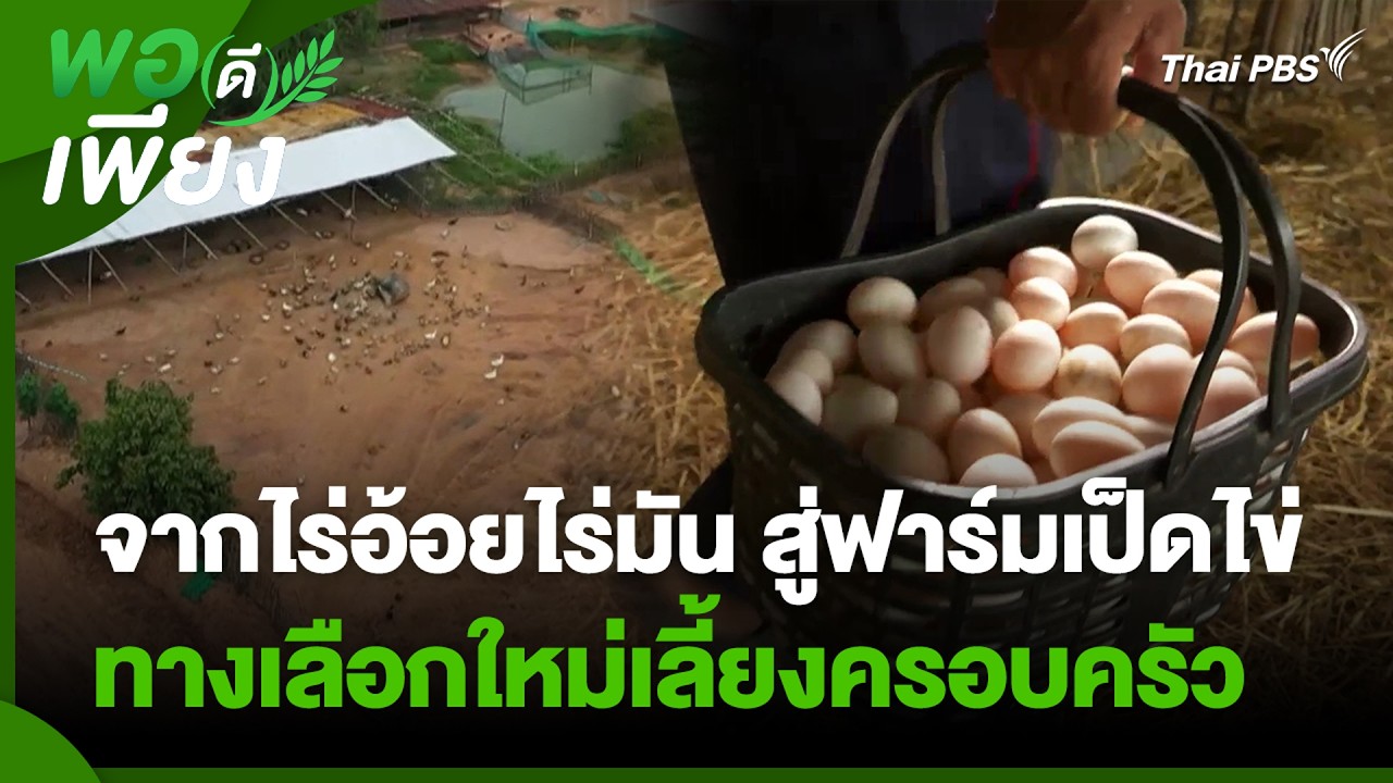 จากไร่อ้อยไร่มัน สู่ฟาร์มเป็ดไข่ ทางเลือกใหม่เลี้ยงครอบครัว | พอดีพอเพียง | 23 ก.พ. 69