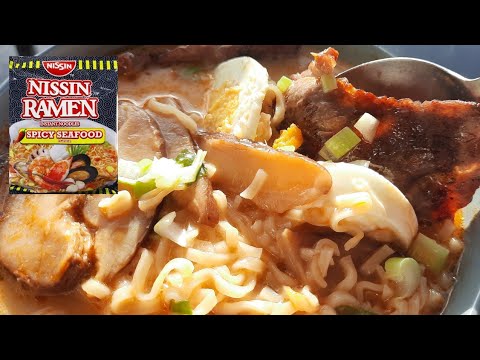 DIY Japanese Ramen using Nissin Seafoods Instant Noodles