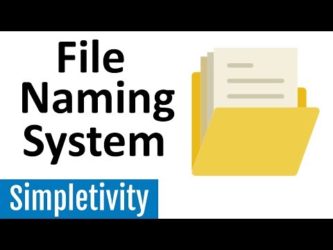 Video: How To Name A File