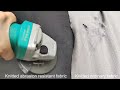 Polishing machine for testing wear resistant fabrics