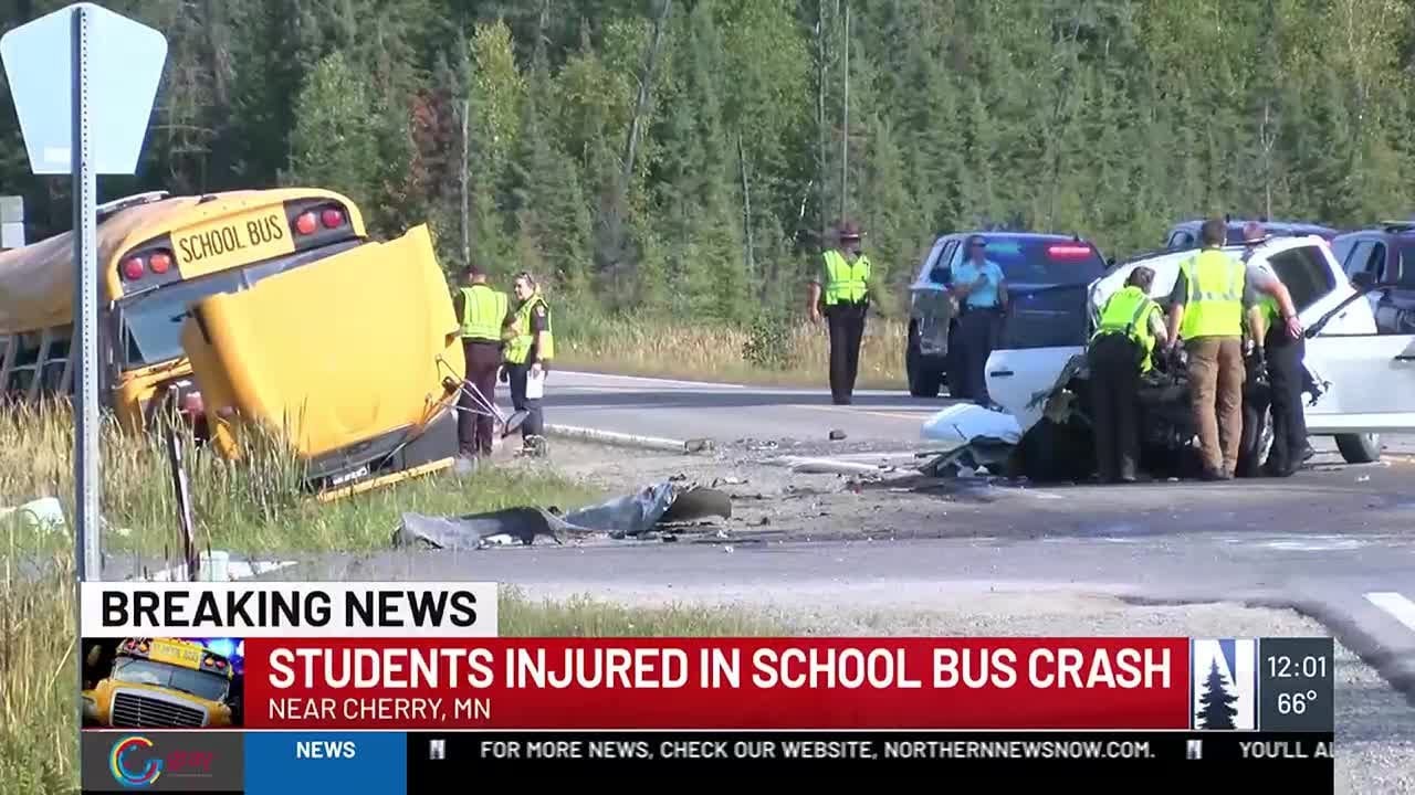 Car T-bones school bus, crash sends 12 Cherry students to the hospital ...