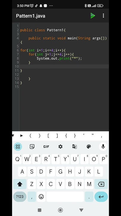 Pattern-1 | Java pattern programs | Java programming | Java - YouTube